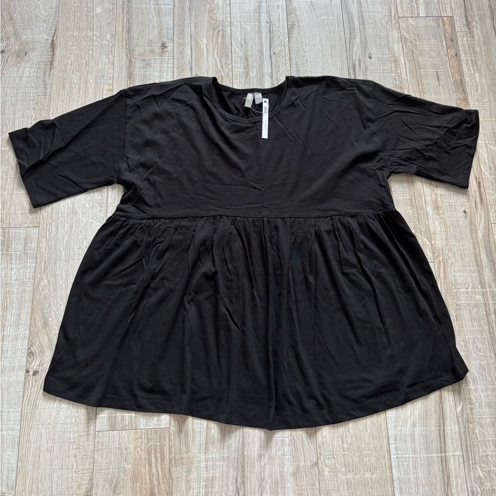 ASOS Black maternity Boxy Short Sleeve Blouse